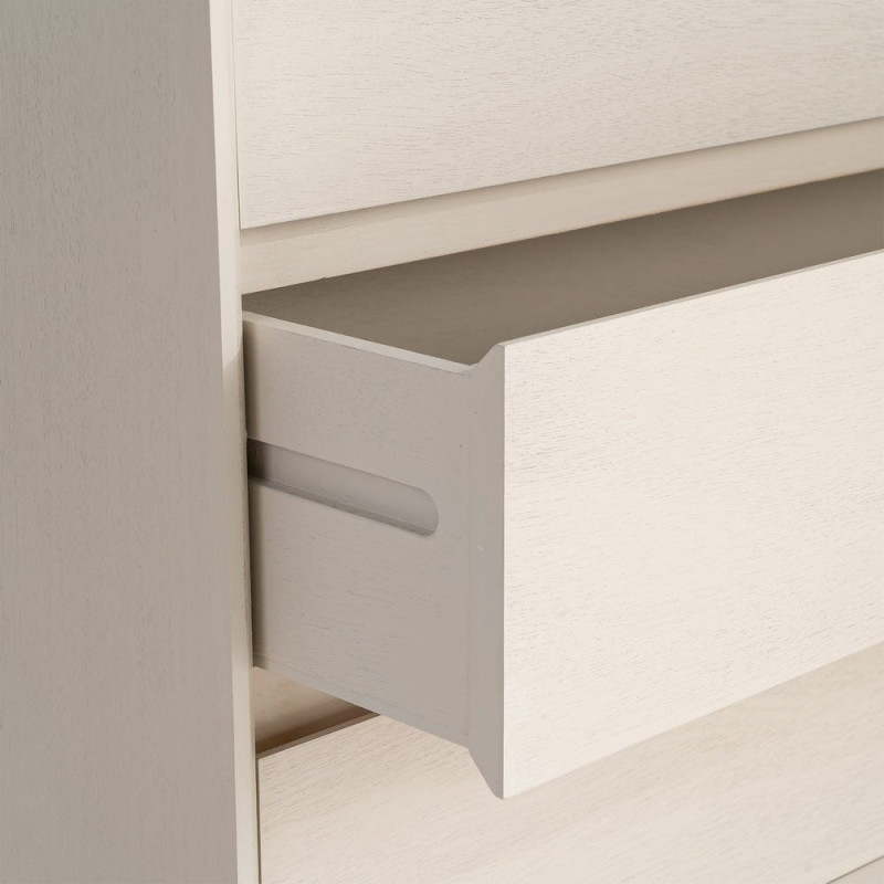 Commode 3 tiroirs crème 75 x 35 x 75...