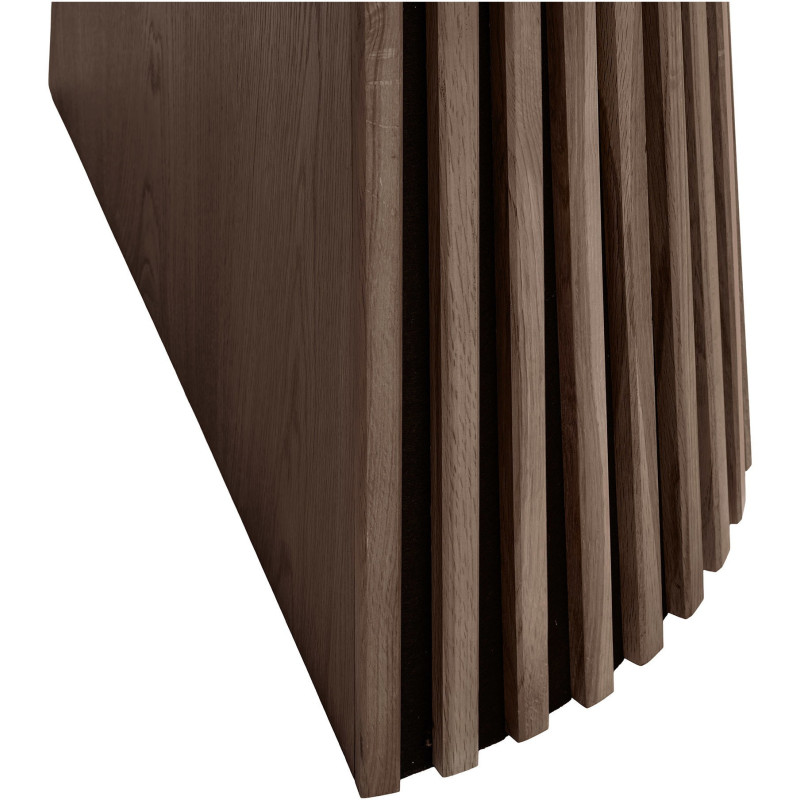 Table à manger extensible 8 à 12 personnes L200 à 300 cm chêne fumé Osaka 