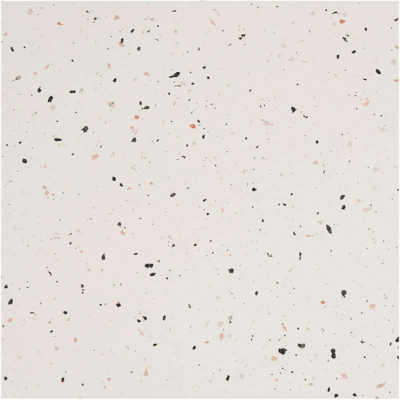 Table basse ronde effet terrazzo blanc Ø70 x H40 cm Bonn 