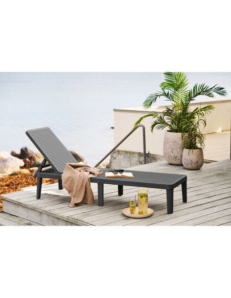 Plaid 130x156 cm viscose texturée taupe naturel Puno 