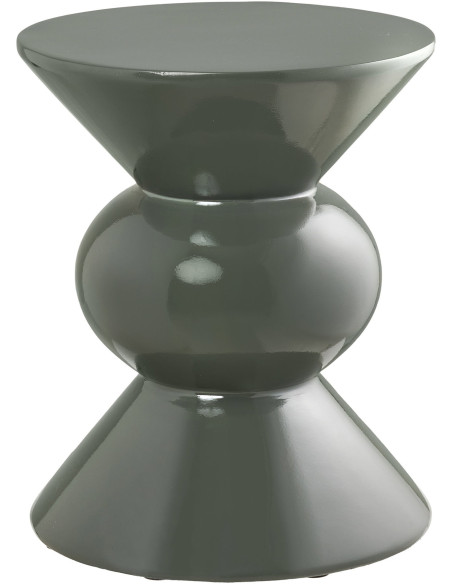 Table d'appoint Ø33,5 cm fibre de verre vert profond Rosolina 