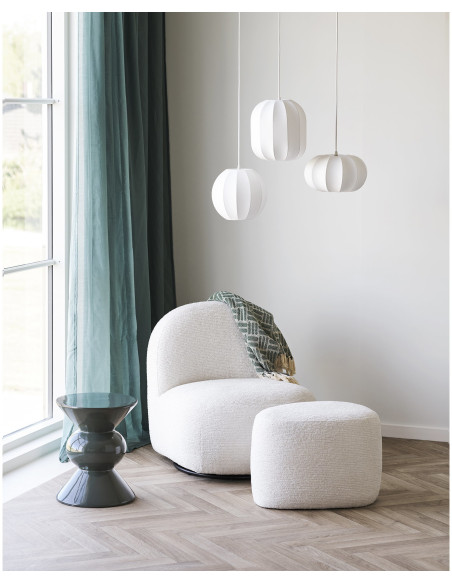 Table d'appoint Ø33,5 cm fibre de verre vert profond Rosolina 