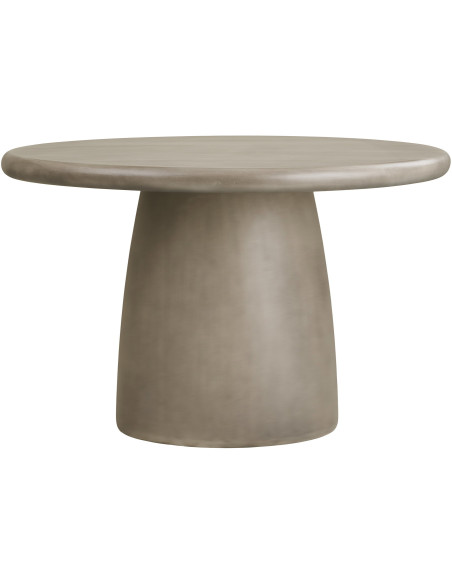 Table à manger ronde design grise Ø120 x H75 cm Bonnet 
