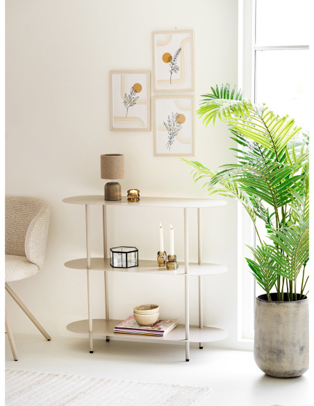 Étagère métal sable 90 x 31 x 81 cm Rieti 