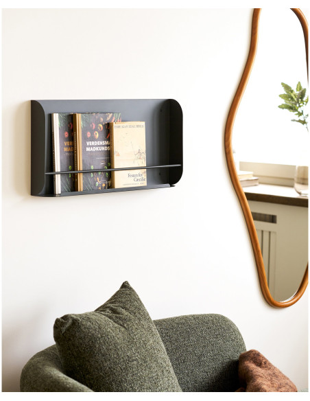 Étagère murale métal gris foncé 60 x 7 x 30 cm Volterra 