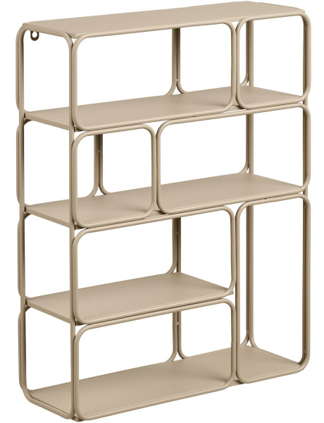 Étagère murale métal beige 48 x 18 x 64 cm Lanciano 