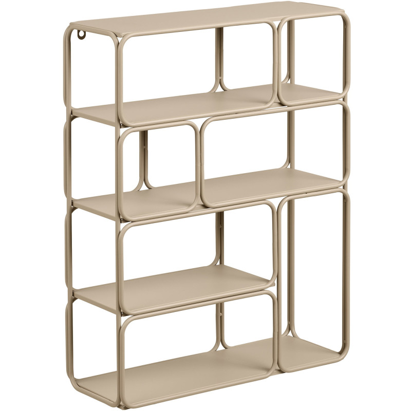 Étagère murale métal beige 48 x 18 x 64 cm Lanciano 