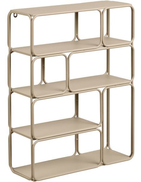 Étagère murale métal beige 48 x 18 x 64 cm Lanciano 
