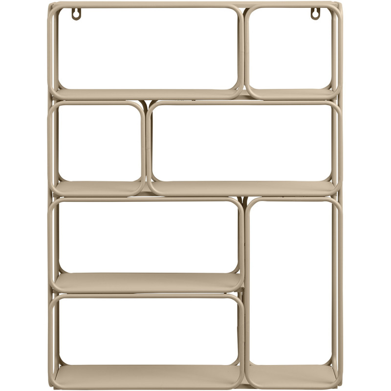 Étagère murale métal beige 48 x 18 x 64 cm Lanciano 