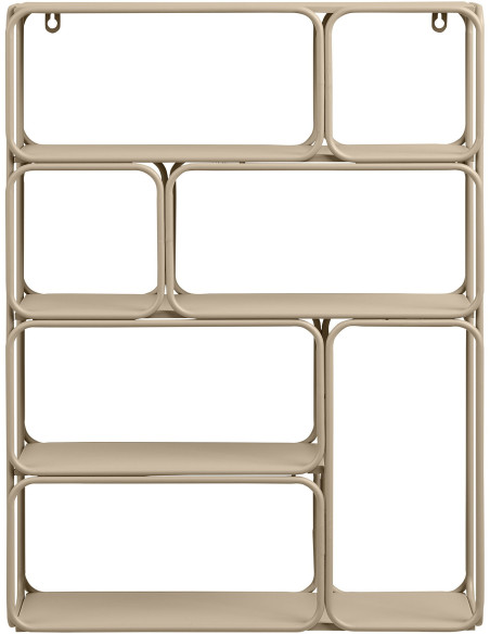 Étagère murale métal beige 48 x 18 x 64 cm Lanciano 