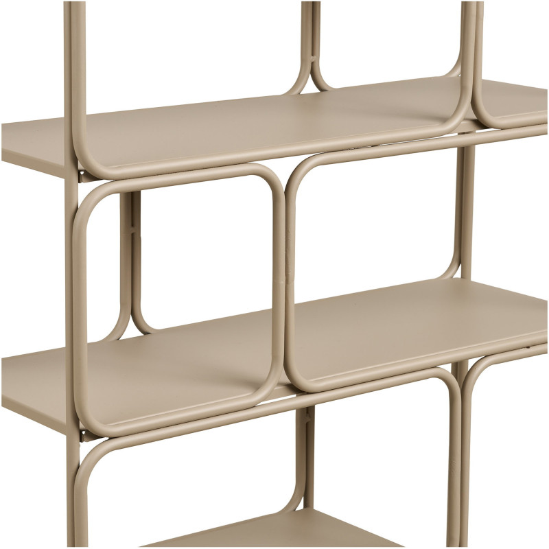 Étagère murale métal beige 48 x 18 x 64 cm Lanciano 