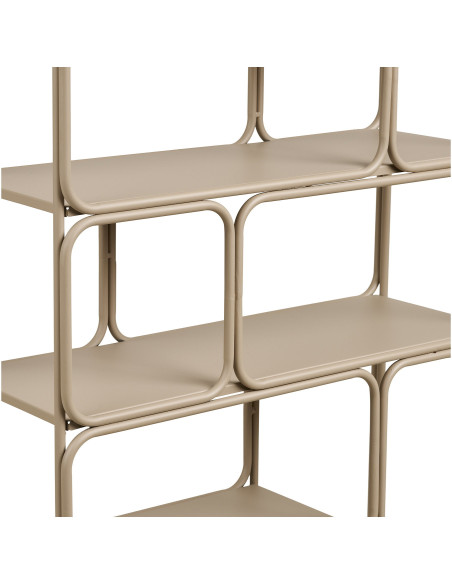 Étagère murale métal beige 48 x 18 x 64 cm Lanciano 