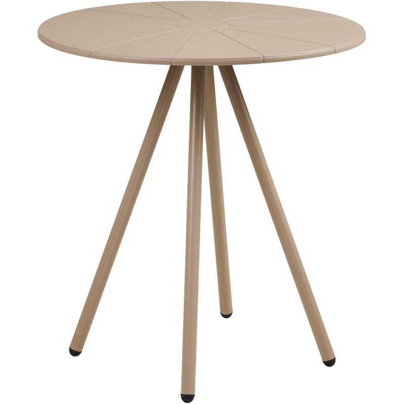 Barletta Bistro Table - Bistro table, polypropylen/steel, taupe, ø70x73,5 cm 