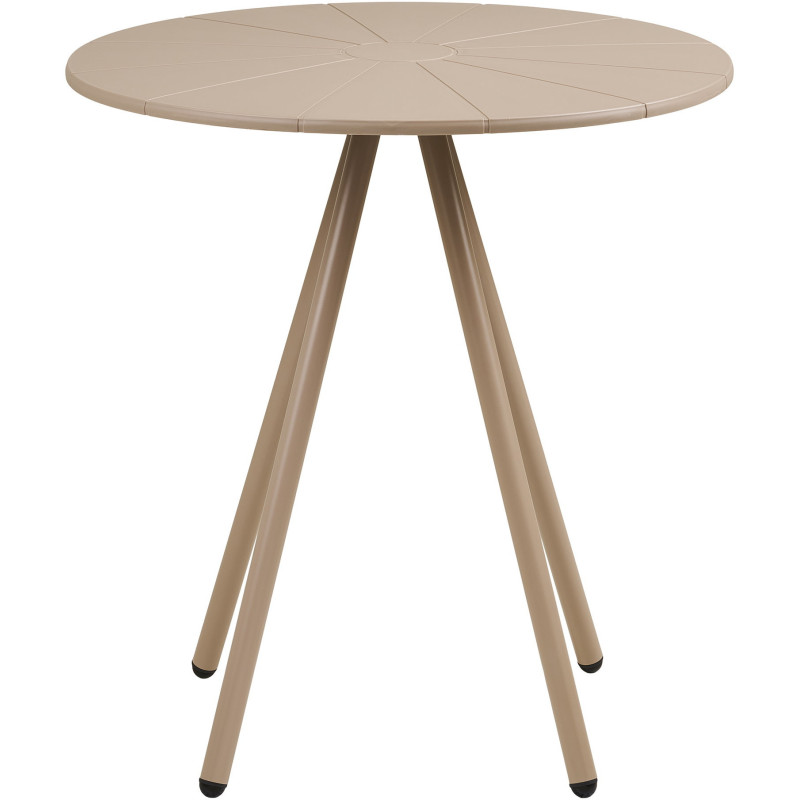 Barletta Bistro Table - Bistro table, polypropylen/steel, taupe, ø70x73,5 cm 