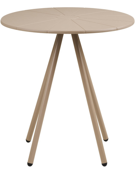 Barletta Bistro Table - Bistro table, polypropylen/steel, taupe, ø70x73,5 cm 