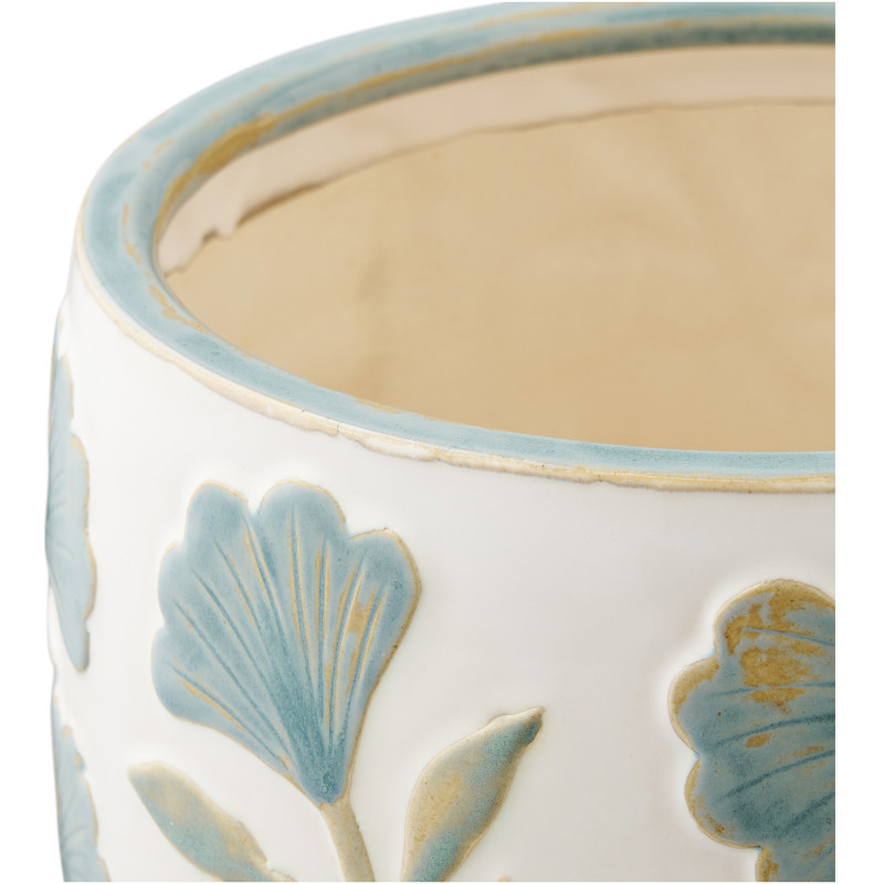 Flowerpot - Flowerpot, ceramic, white mix ø22,5x17,5 cm 