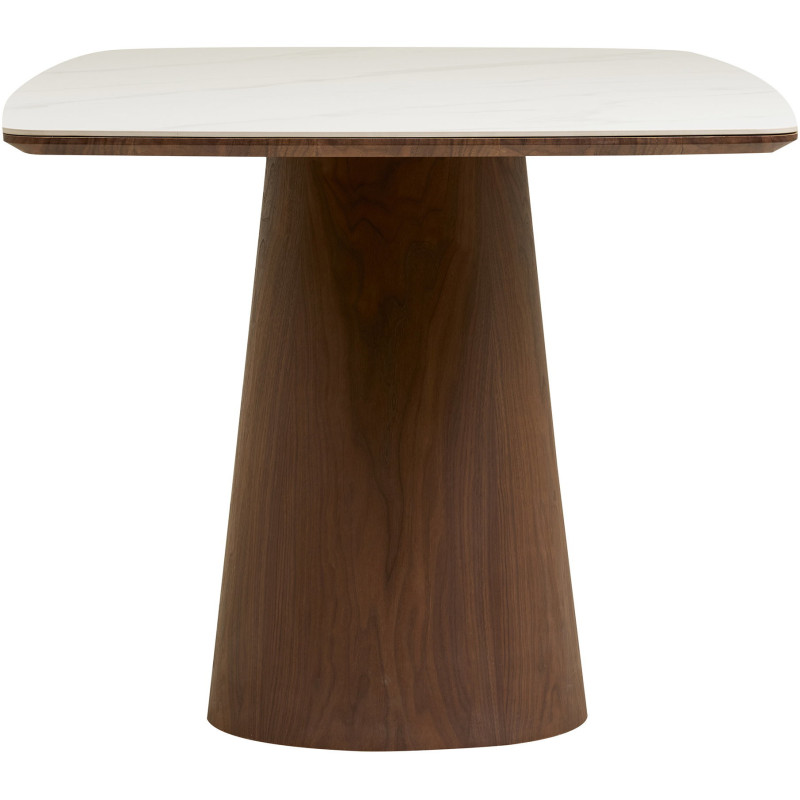 Table à manger céramique marbre blanc 200 x 90 x 76 cm 6-8 personnes Noli 