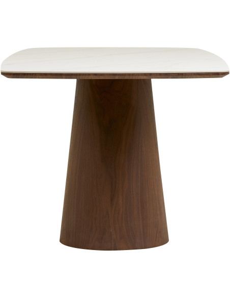 Table à manger céramique marbre blanc 200 x 90 x 76 cm 6-8 personnes Noli 