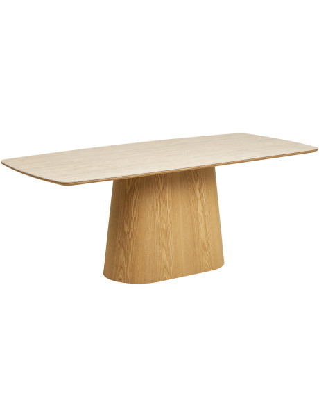 Table à manger céramique effet travertin 200 x 90 x 76 cm 6-8 personnes Noli 