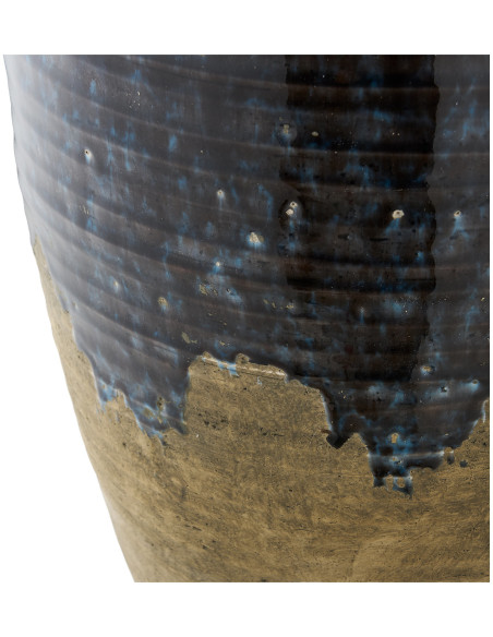 Vase - Vase, ceramic, dark blue ø27x44,5 cm 