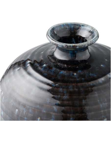Vase - Vase, ceramic, dark blue ø27x44,5 cm 