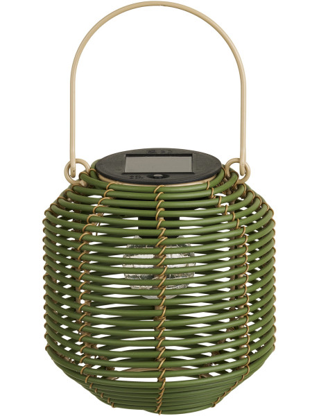 Crewe Lantern - Lantern, rechargeable with integrated solar panel, green 