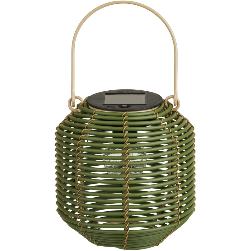 Crewe Lantern - Lantern, rechargeable with integrated solar panel, green 