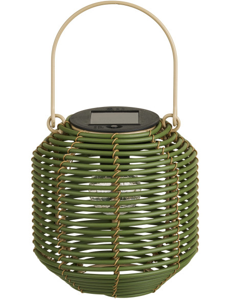 Crewe Lantern - Lantern, rechargeable with integrated solar panel, green 