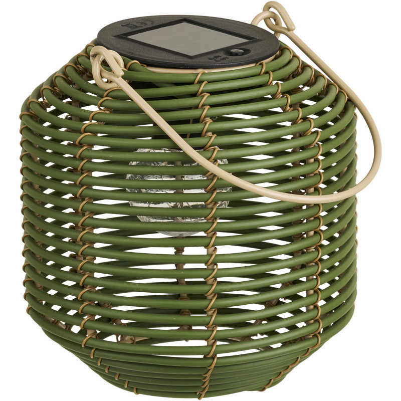 Crewe Lantern - Lantern, rechargeable with integrated solar panel, green 
