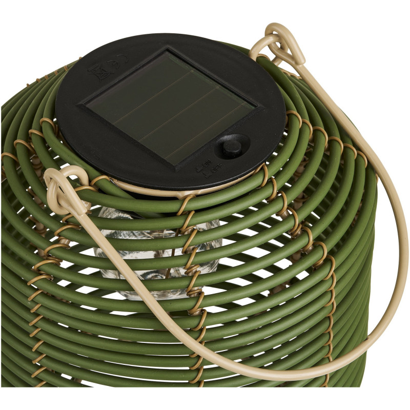 Crewe Lantern - Lantern, rechargeable with integrated solar panel, green 