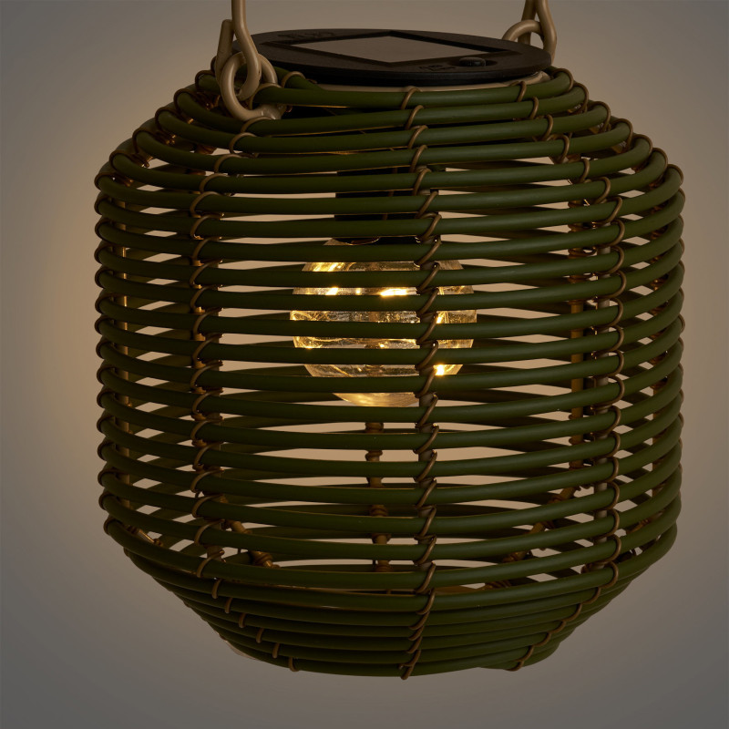 Crewe Lantern - Lantern, rechargeable with integrated solar panel, green 