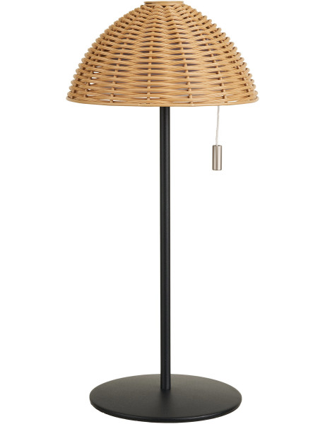 Wigan LED Table Lamp - Table lamp, metal, rechargeable, nature/black 