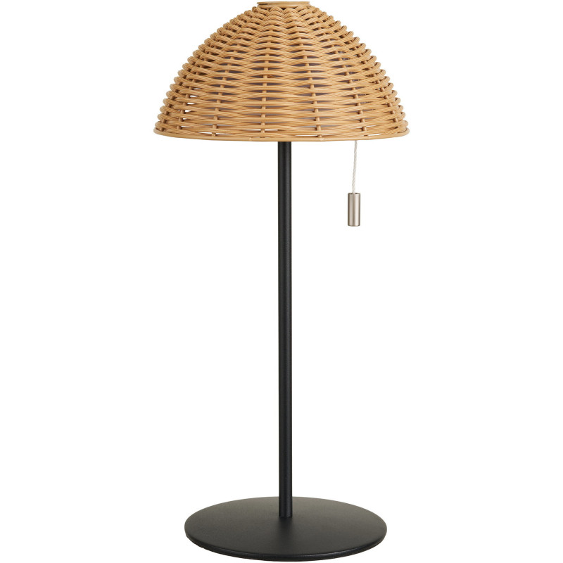 Wigan LED Table Lamp - Table lamp, metal, rechargeable, nature/black 