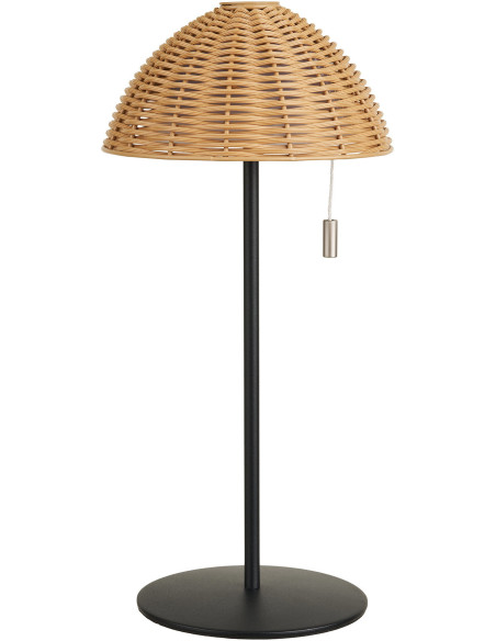 Wigan LED Table Lamp - Table lamp, metal, rechargeable, nature/black 