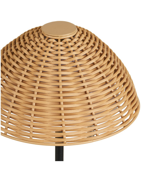 Wigan LED Table Lamp - Table lamp, metal, rechargeable, nature/black 