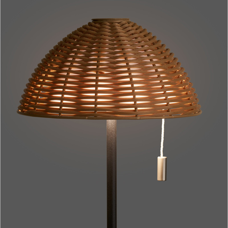 Wigan LED Table Lamp - Table lamp, metal, rechargeable, nature/black 