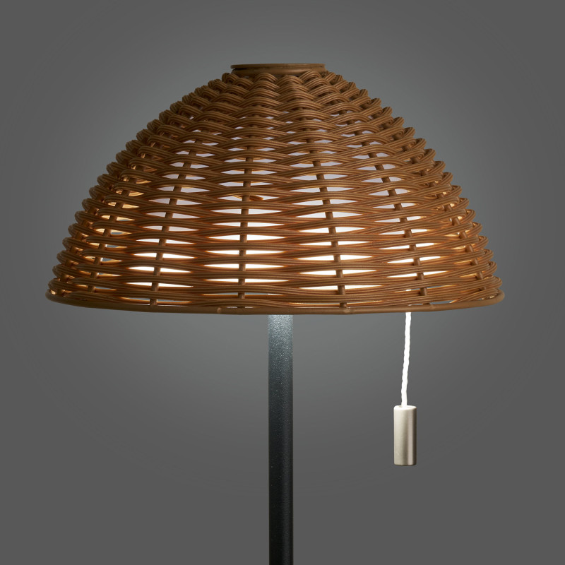 Wigan LED Table Lamp - Table lamp, metal, rechargeable, nature/black 