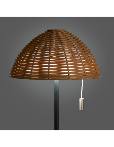 Wigan LED Table Lamp - Table lamp, metal, rechargeable, nature/black 