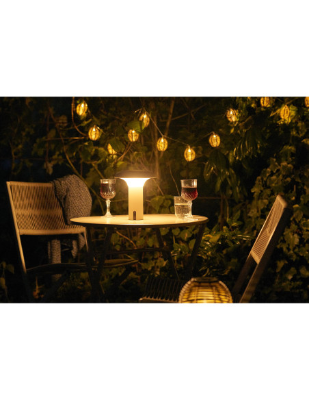 Ramsey LED Lamp - Lamp, rechargeable, beige 