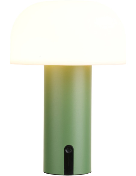 Soham LED Lamp - Lamp, rechargeable, white/green 