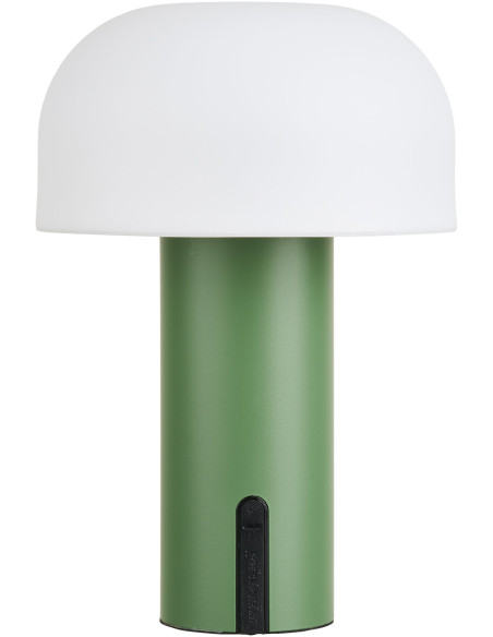 Soham LED Lamp - Lamp, rechargeable, white/green 