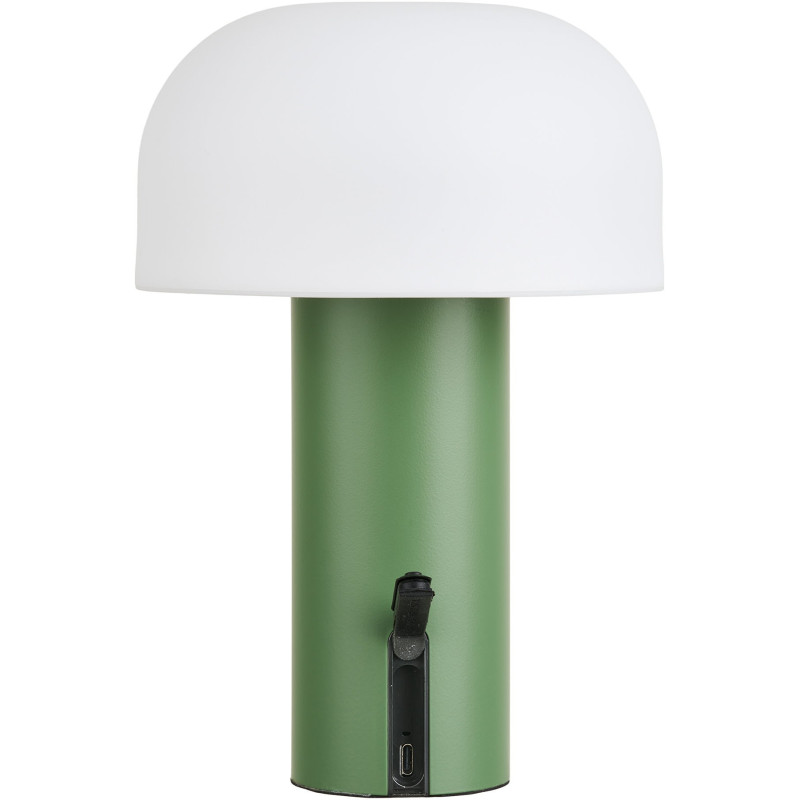 Soham LED Lamp - Lamp, rechargeable, white/green 