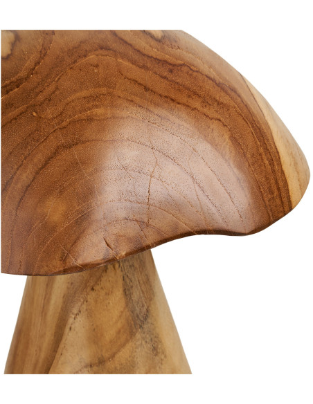 Kodi Decoration Mushrooms - Decoration Mushrooms, teak, natural, set of 2 