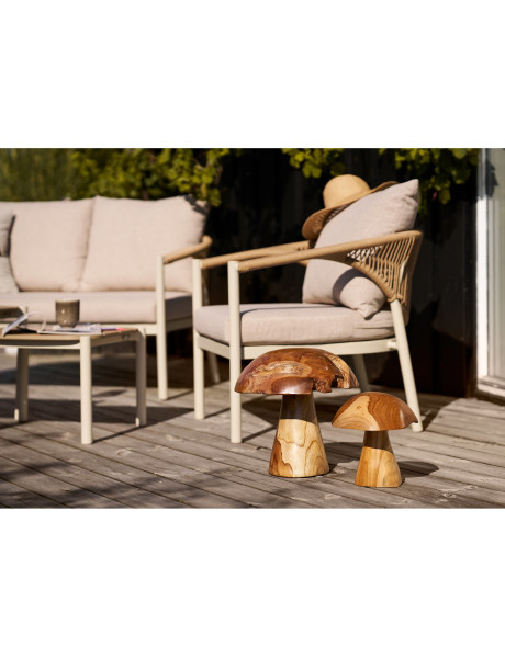 Kodi Decoration Mushrooms - Decoration Mushrooms, teak, natural, set of 2 