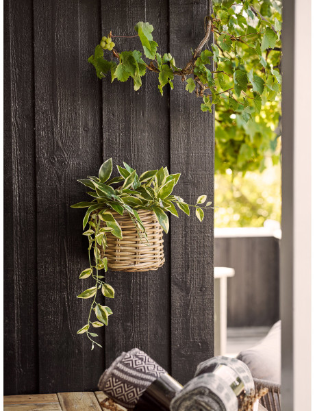 Keli Basket - Basket, kubu rattan, natural, 37x23x27 cm 