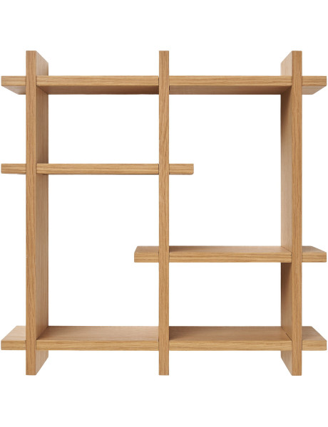 Olsberg Wall Shelf - Wall shelf, oak veneer, natural 40x12x40 cm 