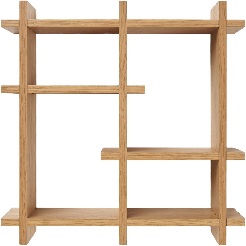 Olsberg Wall Shelf - Wall shelf, oak veneer, natural 40x12x40 cm 