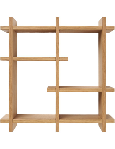 Olsberg Wall Shelf - Wall shelf, oak veneer, natural 40x12x40 cm 