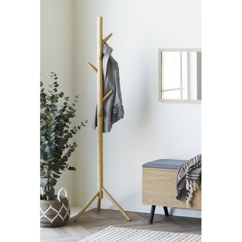 Wanaka Coat Rack - Coat rack, bamboo, natural 50x163 cm 