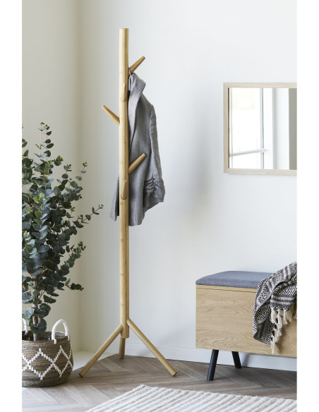 Wanaka Coat Rack - Coat rack, bamboo, natural 50x163 cm 